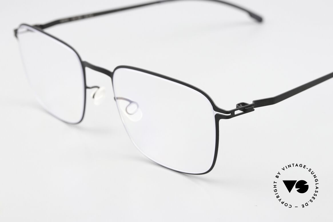 Mykita Iver Brille Eckig Schwarz Metall, wohlbekannte Spitzenqualität; handmade in Germany, Passend für Herren und Damen