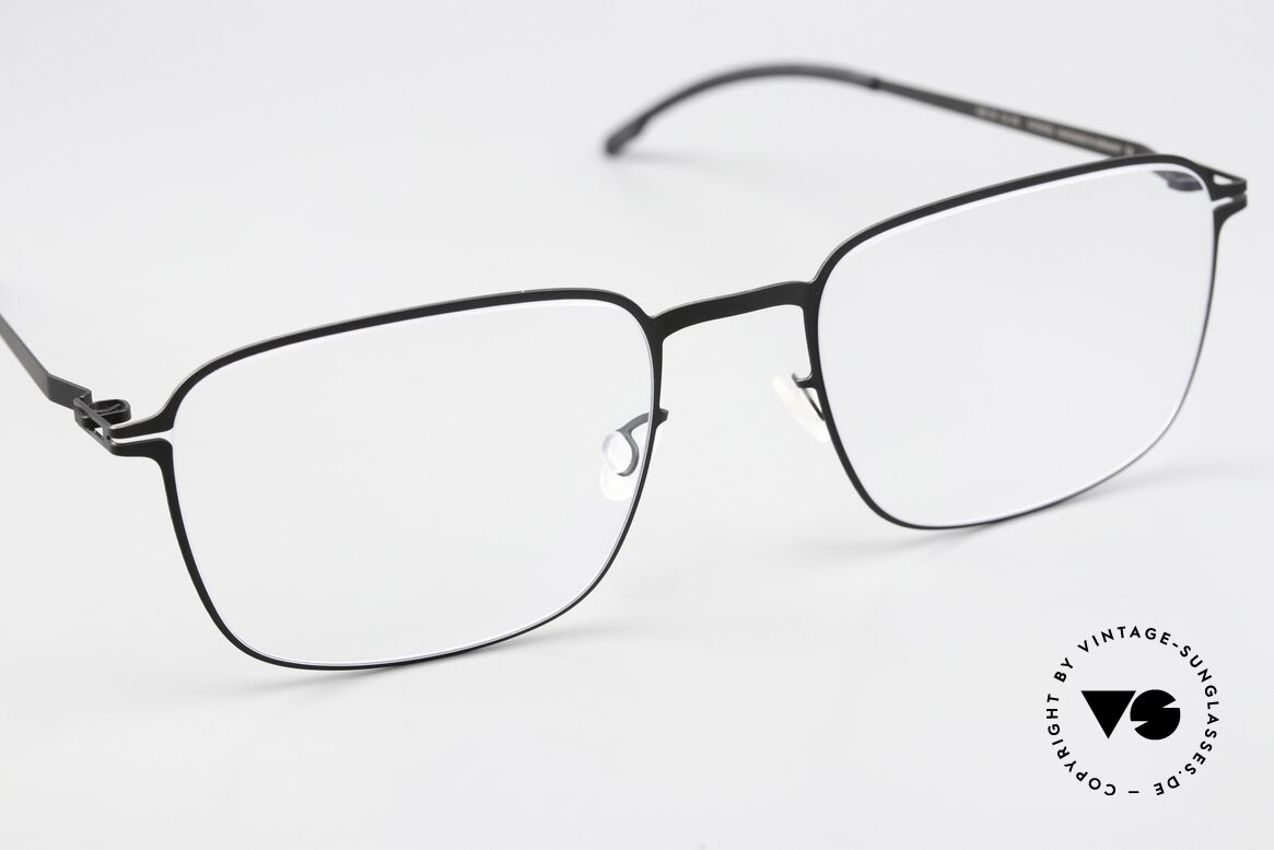 Mykita Iver Brille Eckig Schwarz Metall, ungetragenes Modell mit originalem Etui von Mykita, Passend für Herren und Damen