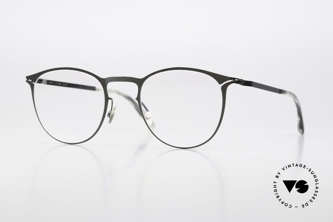 Mykita Malte Pantobrille Shiny Graphite, Mykita Brille, Modell MALTE, Größe 48-22, col 232, Passend für Herren und Damen