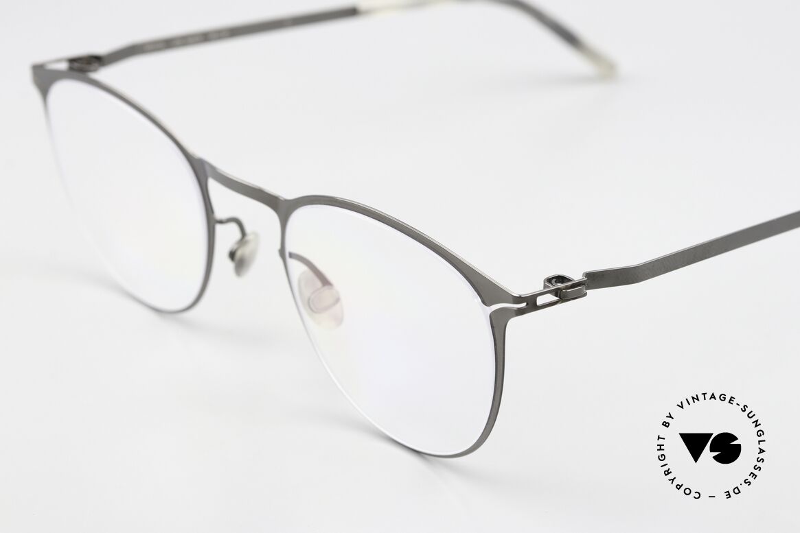 Mykita Malte Pantobrille Shiny Graphite, wohlbekannte Spitzenqualität; handmade in Germany, Passend für Herren und Damen