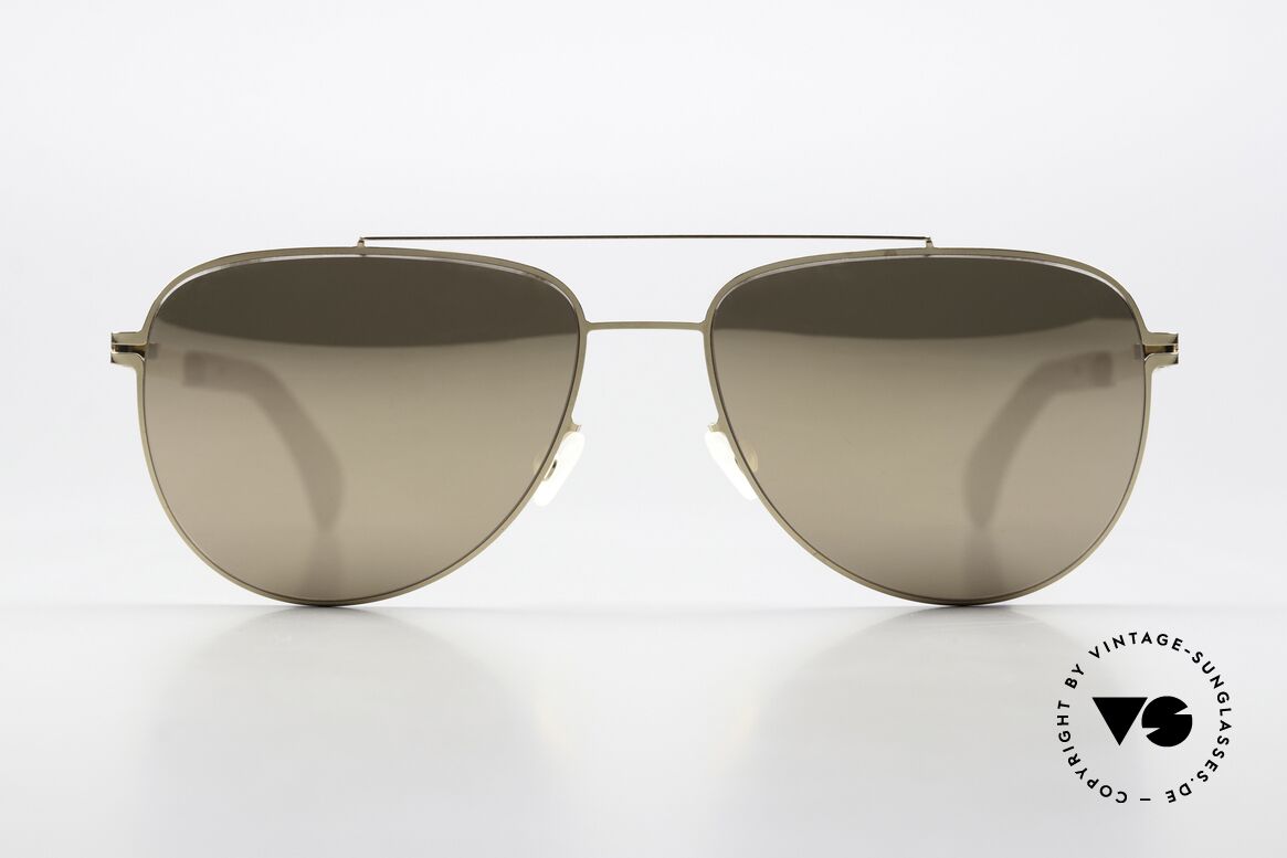Mykita Mylon Leaf Gold Verspiegelte Gläser, Gr. 54-15, GOLD-verspiegelte Gläser, color 307, Passend für Herren und Damen
