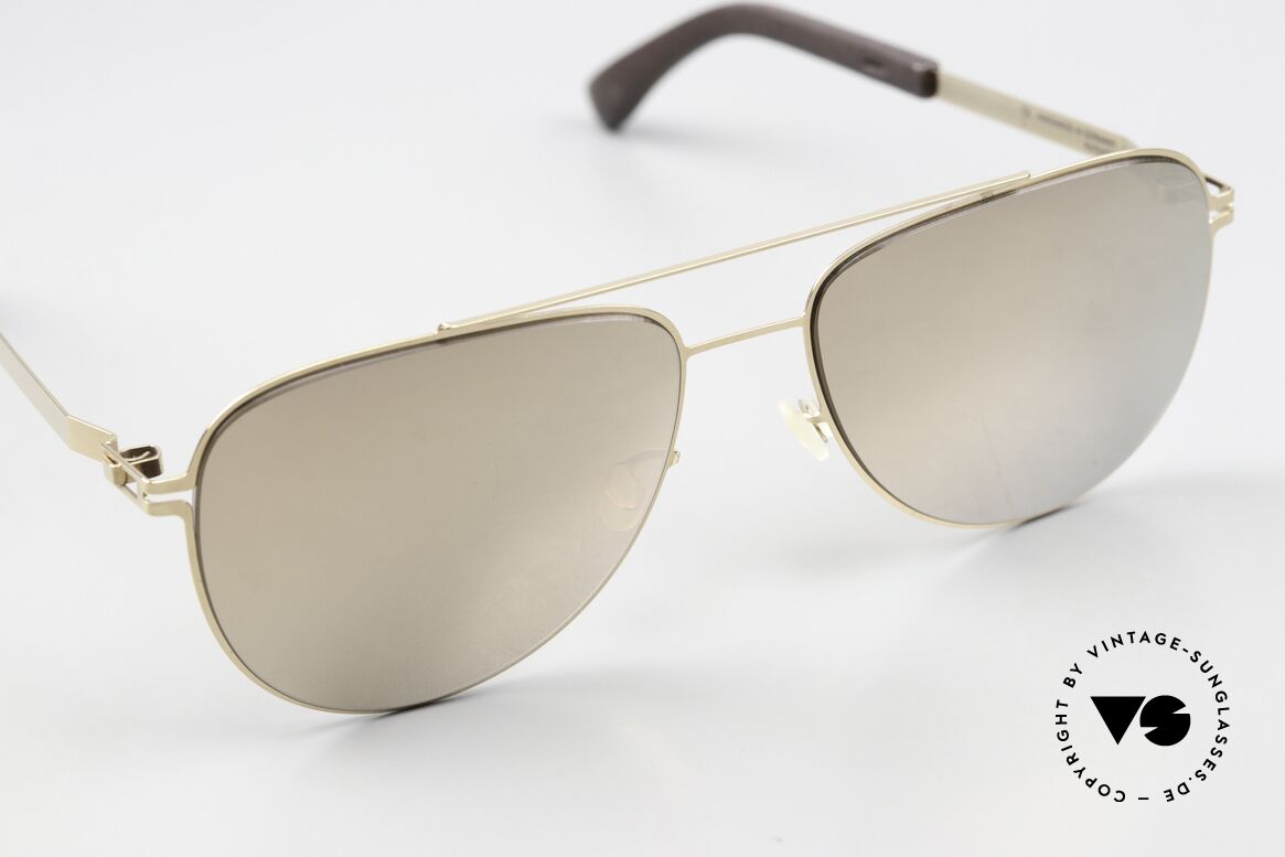 Mykita Mylon Leaf Gold Verspiegelte Gläser, ungetragenes vintage Modell aus dem Jahre 2016, Passend für Herren und Damen