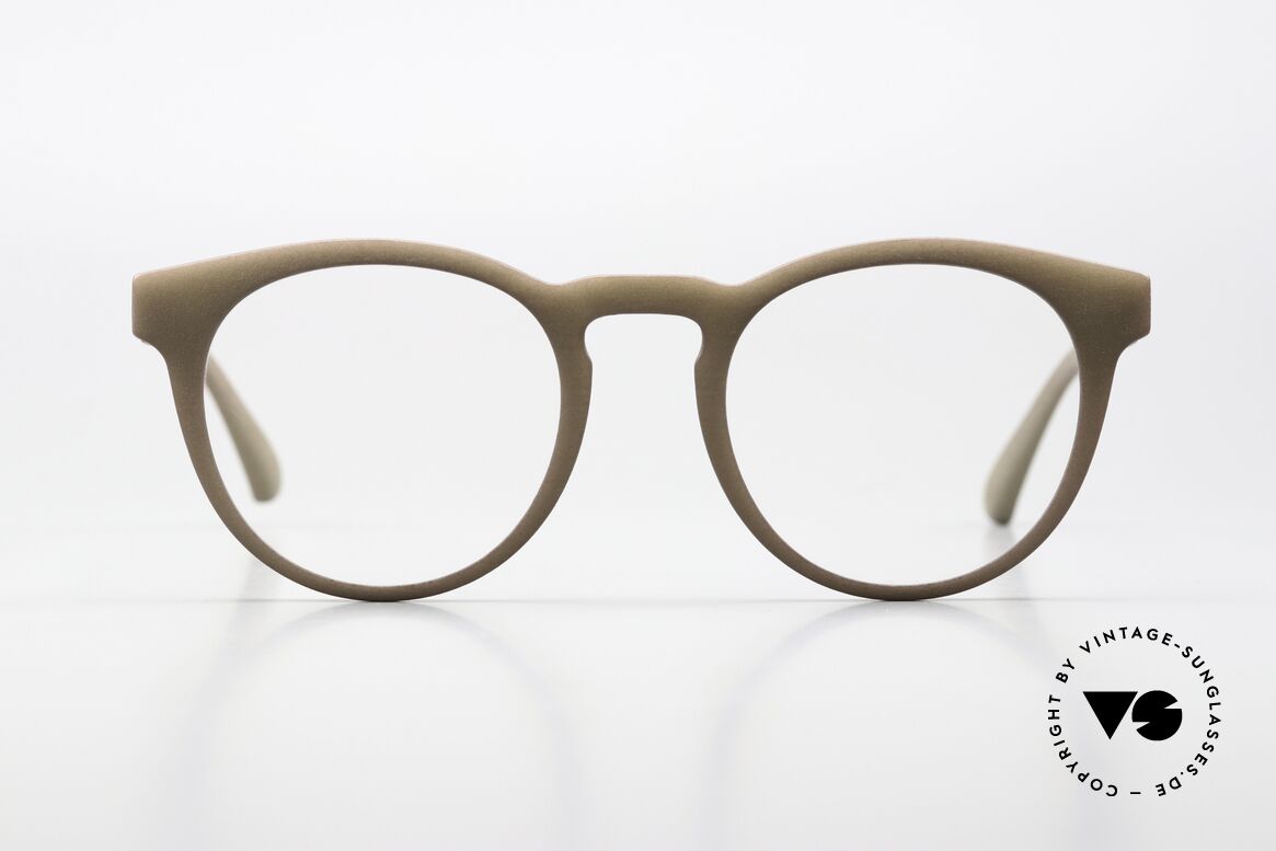 Mykita Mylon Pow Edle Pantobrille Unisex Braun, großes Panto-Design, Größe 50-19, Color 327, Passend für Herren und Damen