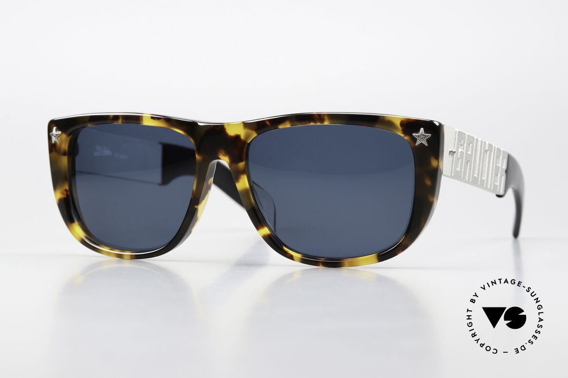 Jean Paul Gaultier 56-8272 Rapper Sonnenbrille 1990, legendäre Vanilla Ice GAULTIER Sonnenbrille von 1990, Passend für Herren