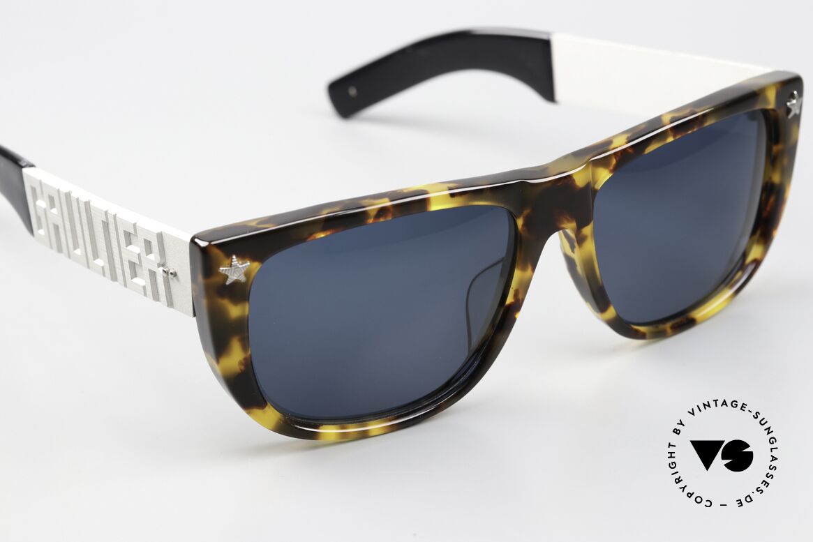 Jean Paul Gaultier 56-8272 Rapper Sonnenbrille 1990, ungetragenes Exemplar mit orig. Jean Pau Gaultier Etui, Passend für Herren