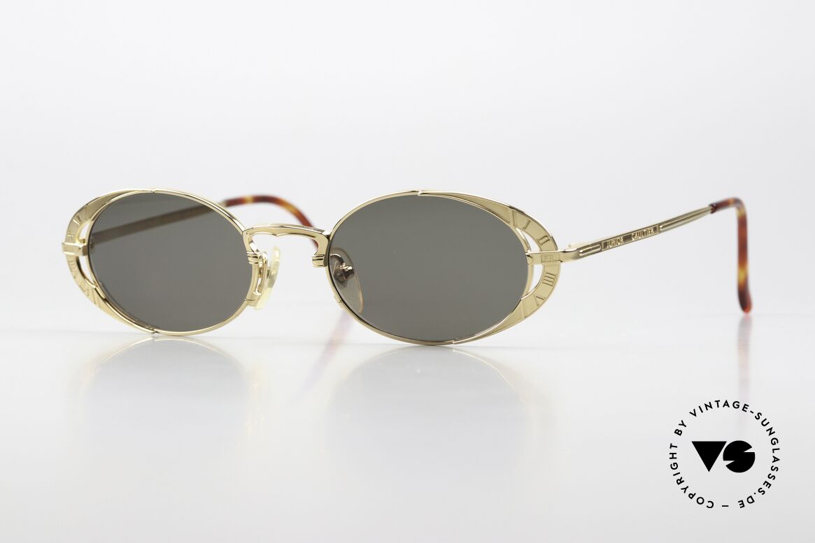 Jean Paul Gaultier 58-4172 Designerbrille 1996 Oval, seltene vintage Sonnenbrille von Jean Paul Gaultier, Passend für Herren und Damen