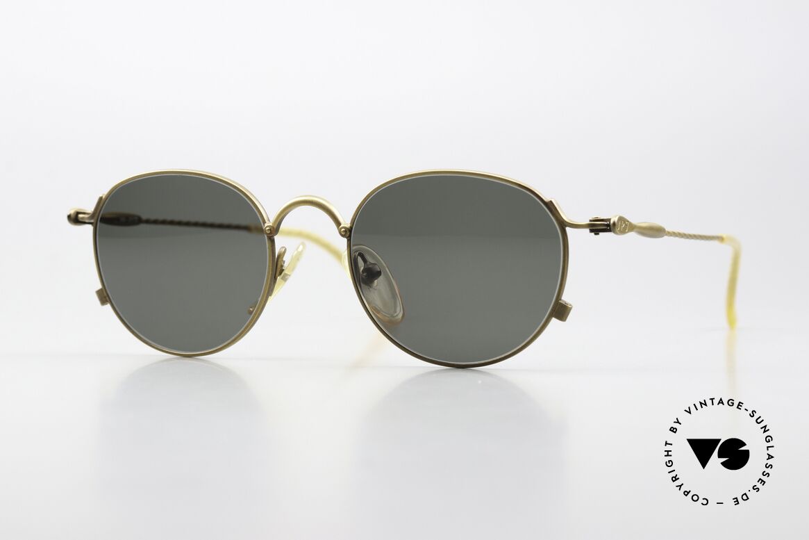 Jean Paul Gaultier 55-2172 90er Brille Made In Japan, filigrane vintage Sonnenbrille von J.P. Gaultier, Passend für Herren und Damen