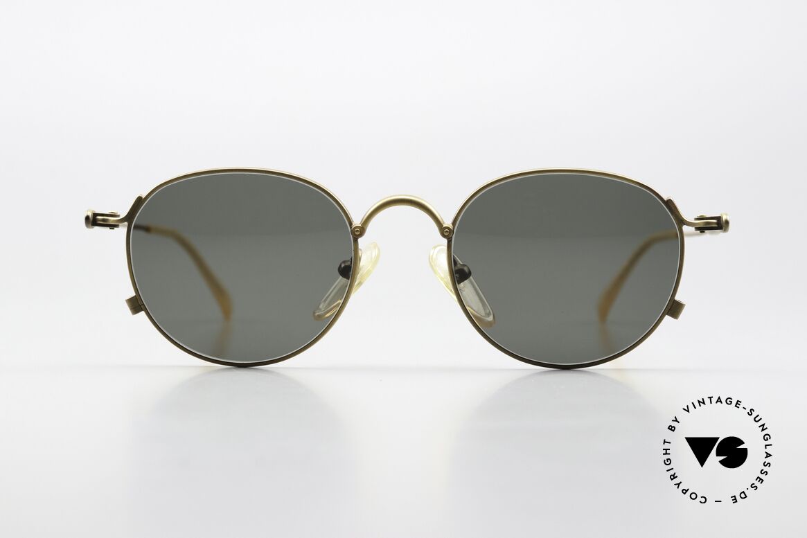 Jean Paul Gaultier 55-2172 90er Brille Made In Japan, sehr dekorative, gedrehte Bügel (wie ein Tau), Passend für Herren und Damen