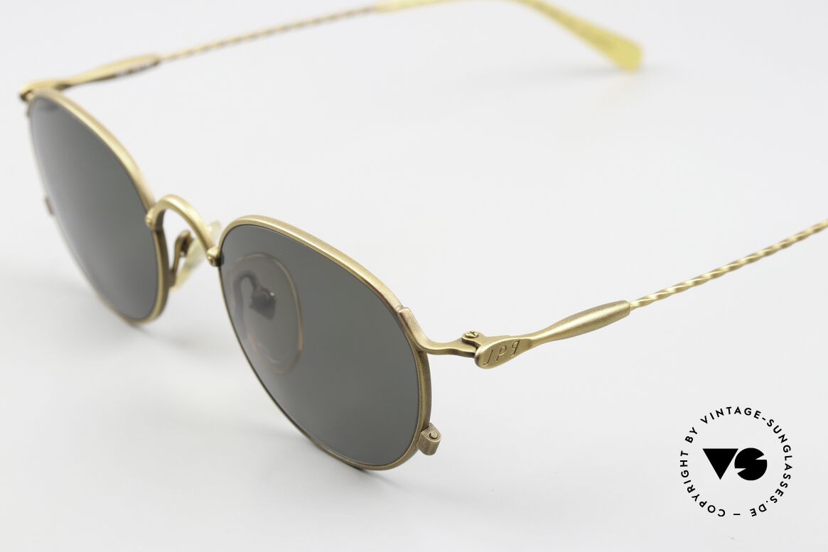 Jean Paul Gaultier 55-2172 90er Brille Made In Japan, grüne Sonnengläser (100% UV Schutz), Gr. 48/19, Passend für Herren und Damen
