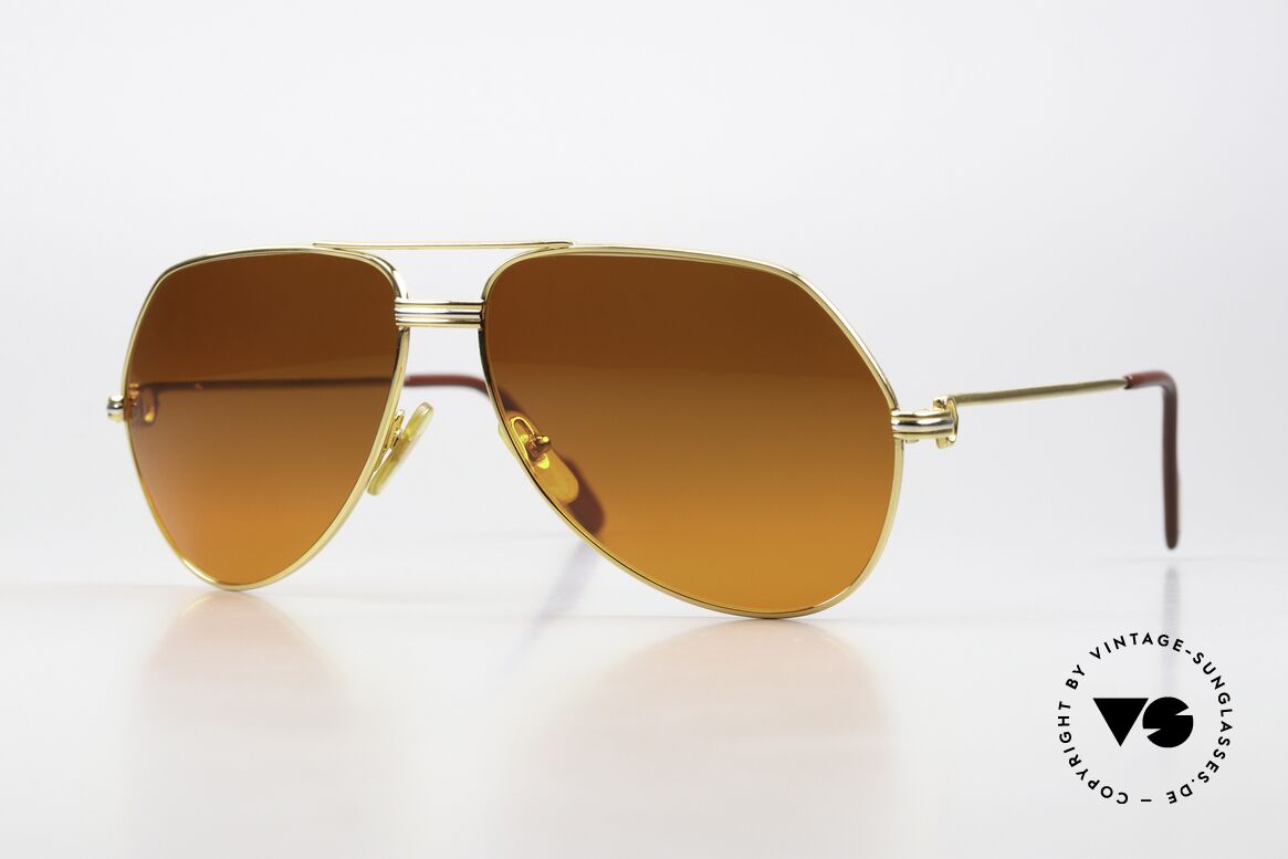 Cartier Vendome LC - L 80er Brille Promi Modell, Vendome = das berühmteste Brillendesign von Cartier, Passend für Herren und Damen