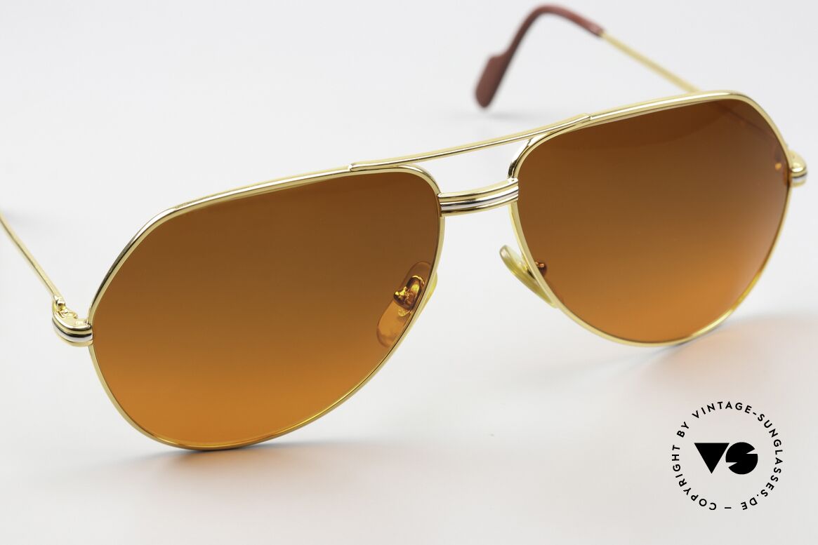 Cartier Vendome LC - L 80er Brille Promi Modell, toller Farbverlauf wie ein Sonnenuntergang / Abendrot, Passend für Herren und Damen