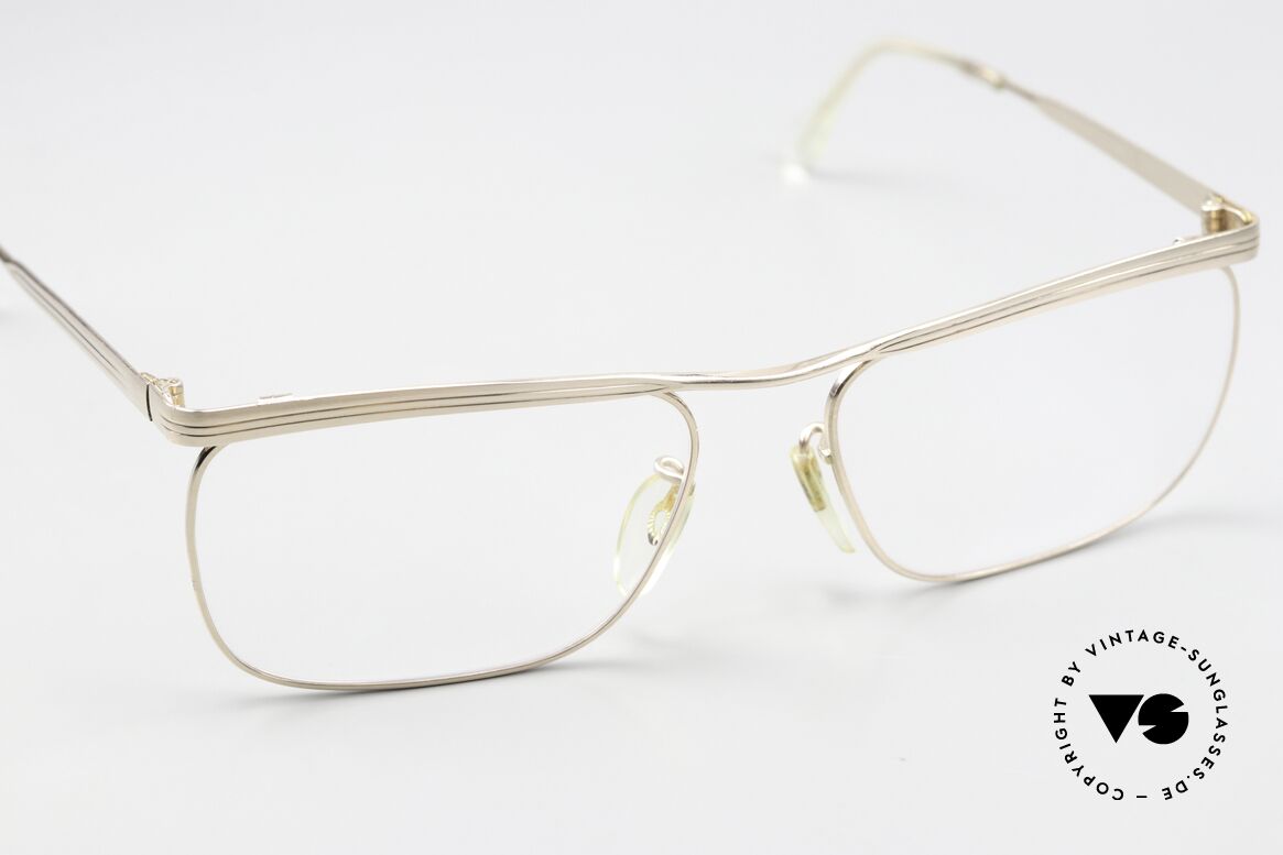 Rodenstock Locarno 1/20 12k Gold-Doublé Brille, ungetragenes Exemplar in einer S bis M Größe, Passend für Herren