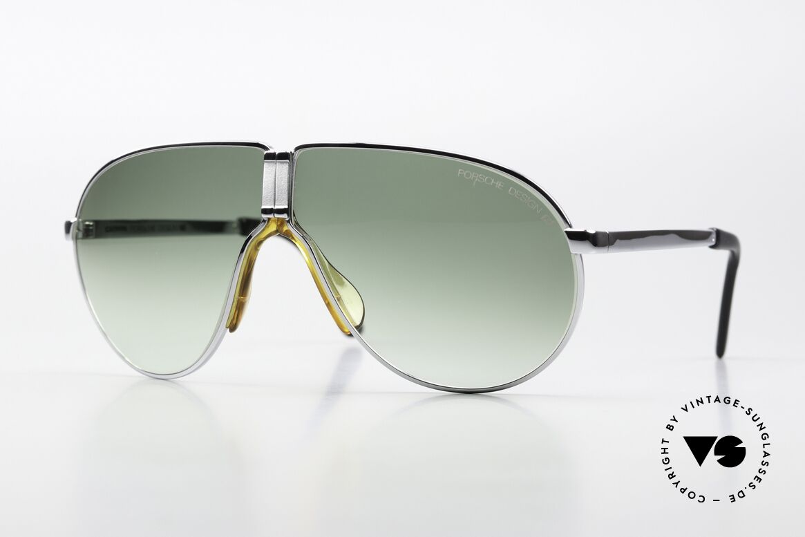 Porsche 5622 Luxus Faltsonnenbrille 80er, praktische Porsche Carrera Faltbrille der 1980er Jahre, Passend für Herren