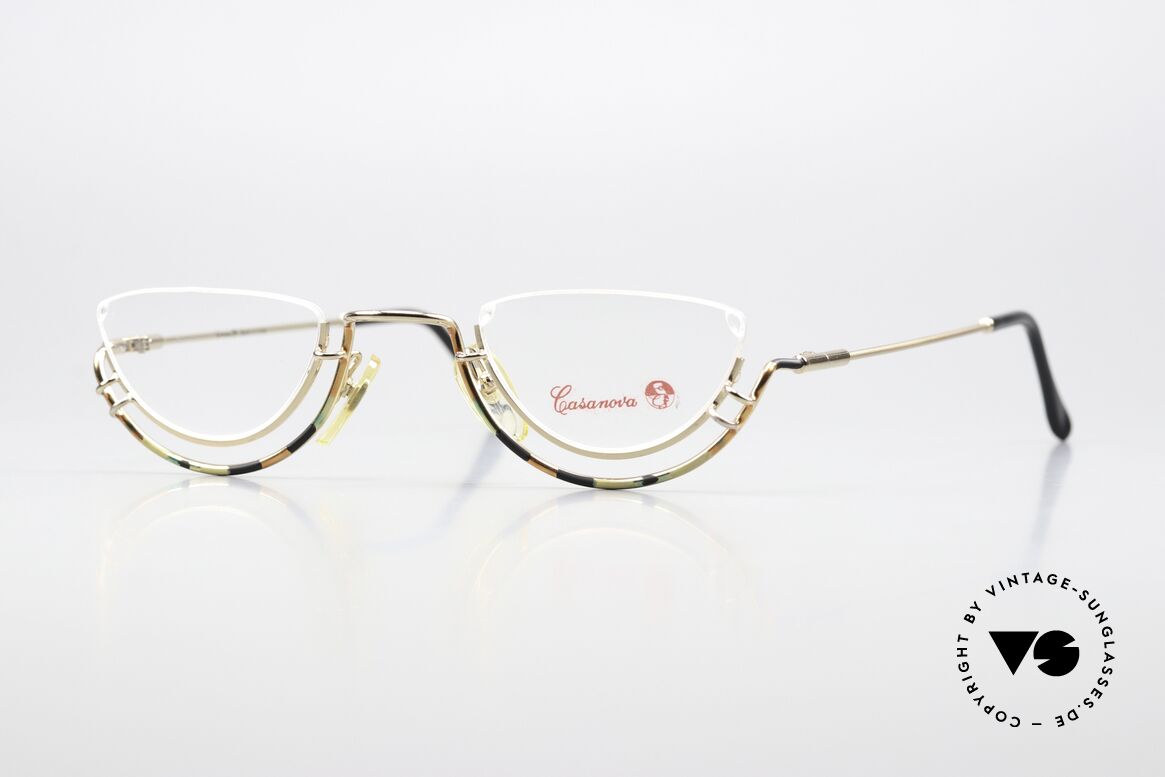 Casanova FC22 Verrückte Designer Lesebrille, verrückte vintage Lesebrille für Damen, ca. 1987, Passend für Damen