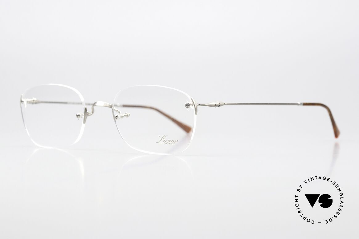 Lunor Classic Anatomic Vintage Brille Randlos Unisex, zeitlose, randlose Brillenfassung für Damen & Herren, Passend für Herren und Damen