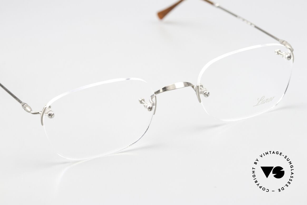 Lunor Classic Anatomic Vintage Brille Randlos Unisex, damit passend für jedermann (mit anatomischem Steg), Passend für Herren und Damen
