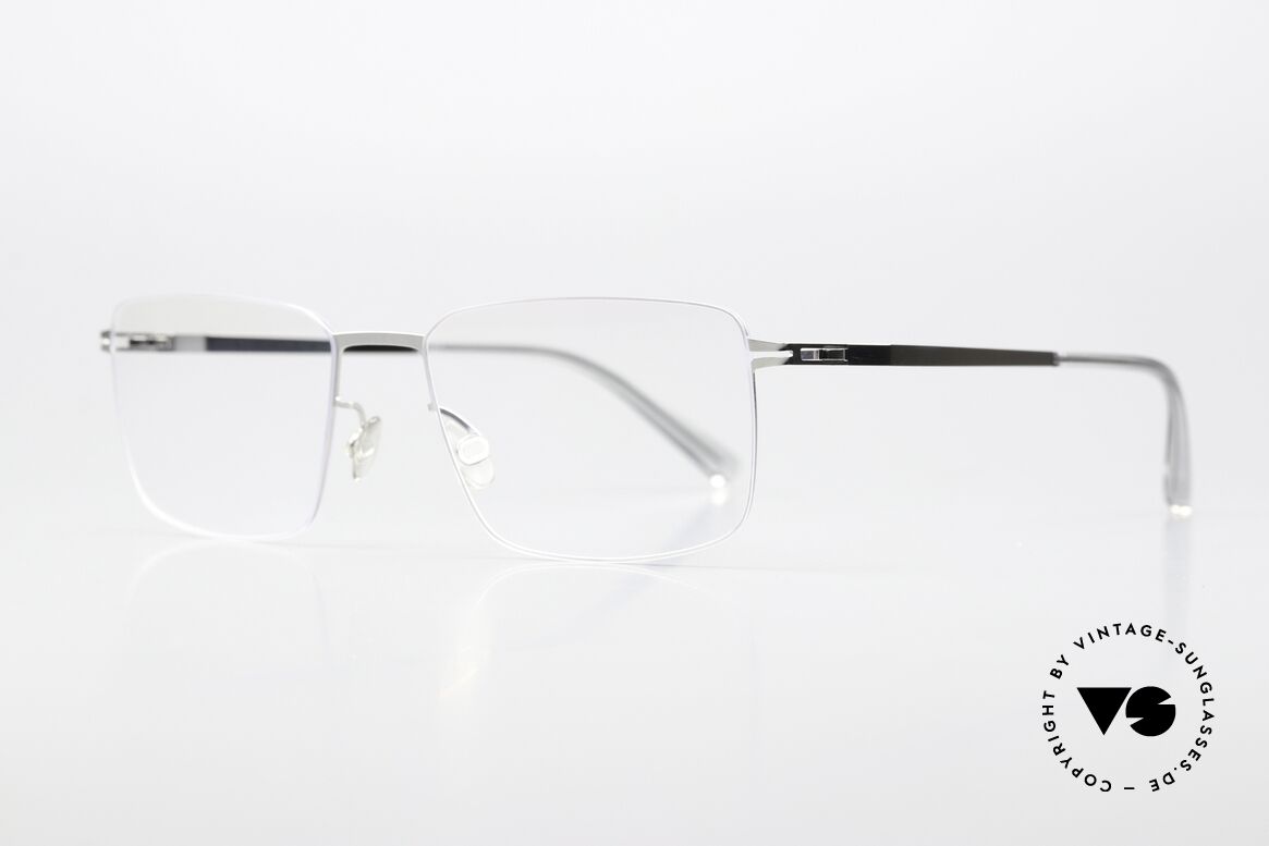 Mykita Nobu Brille Eckig Klassisch Metall, color code 051 = shiny silver (für Damen und Herren), Passend für Herren und Damen
