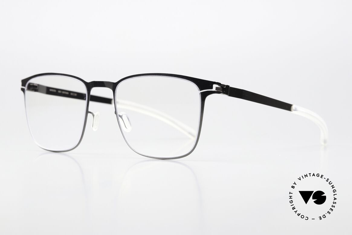 Mykita Nathan Brille Eckig Herren Graphite, color code 232 = "Shiny Graphite" (ein Herrenmodell), Passend für Herren