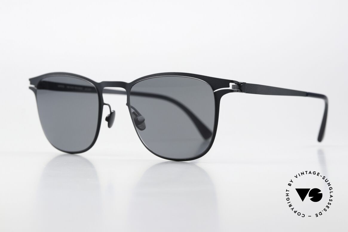 Mykita Riccardo Indigo Darkblue Sonnenbrille, eckiges Pantodesign, col. 255: Indigo Dark Blue Solid, Passend für Herren und Damen