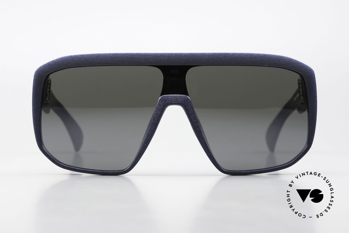Mykita Mylon Shift Navy Blue Silver Flash Shield, Panorama- oder Ski-Designerbrille; XL Größe, Passend für Herren