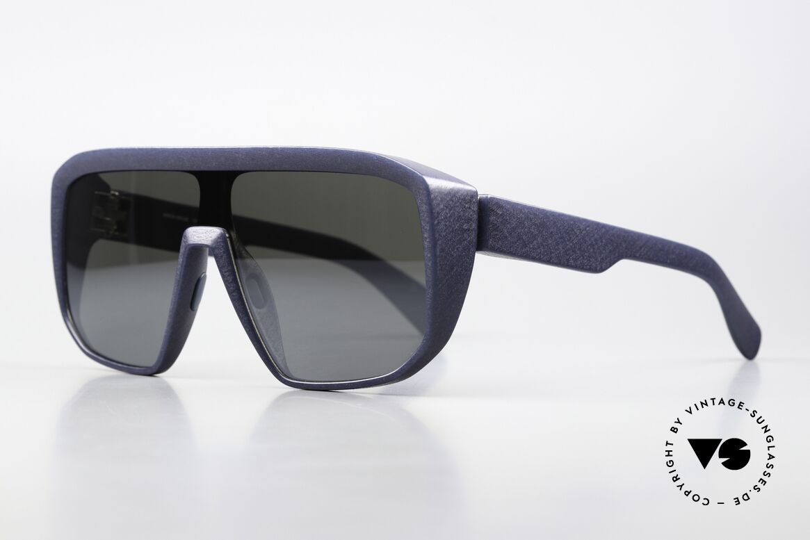 Mykita Mylon Shift Navy Blue Silver Flash Shield, Farbcode 325 = Navy Blue Silver Flash Shield, Passend für Herren