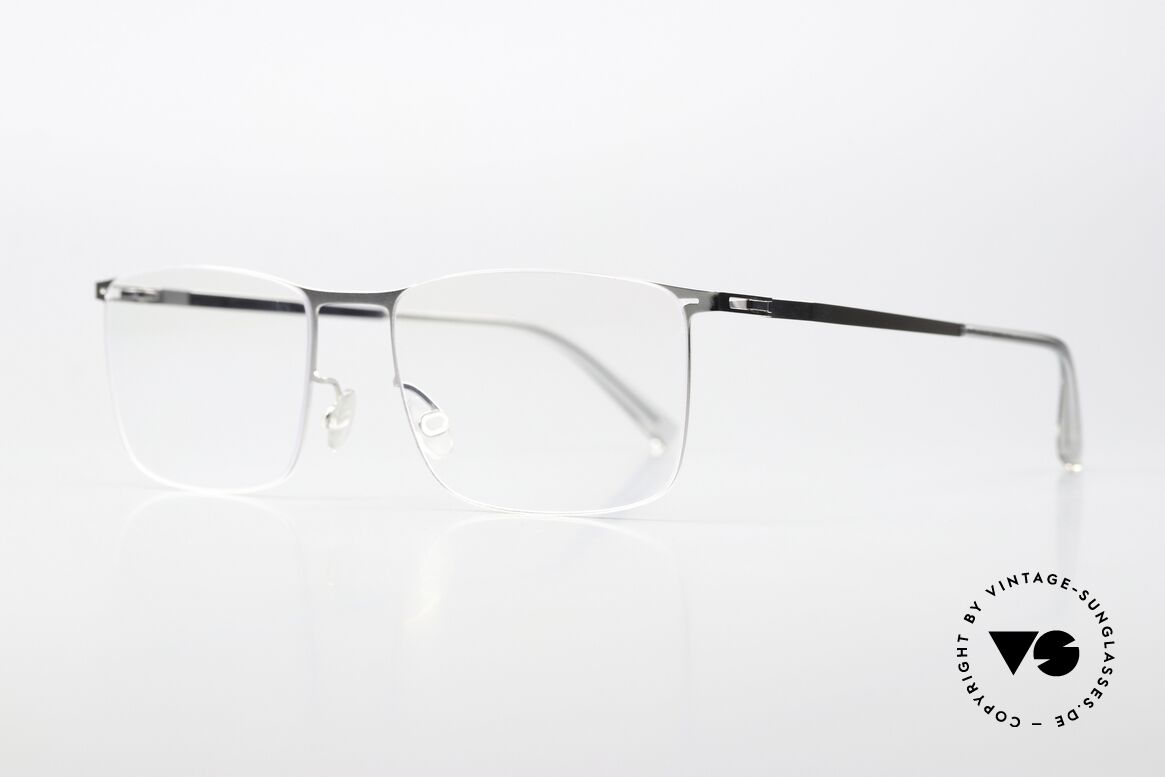 Mykita Takeo Brille Eckig Shiny Silver, col. 051: shiny silver (für Damen & Herren geeignet), Passend für Herren und Damen
