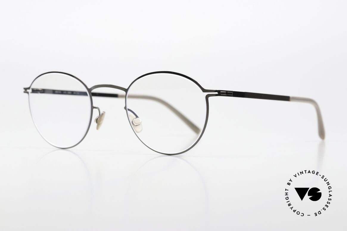 Mykita Tona Panto Brille Rund Klein, col. 232 "Shiny Graphite" (Brille für Damen & Herren), Passend für Herren und Damen