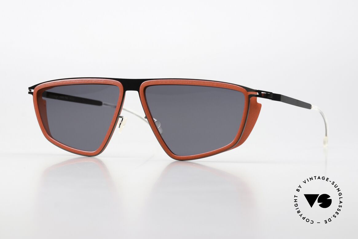 Mykita Mylon Tribe Crimson Red Shiny Graphite, XL Mykita Mylon HYBRID Sonnenbrille; TRIBE, Passend für Herren und Damen