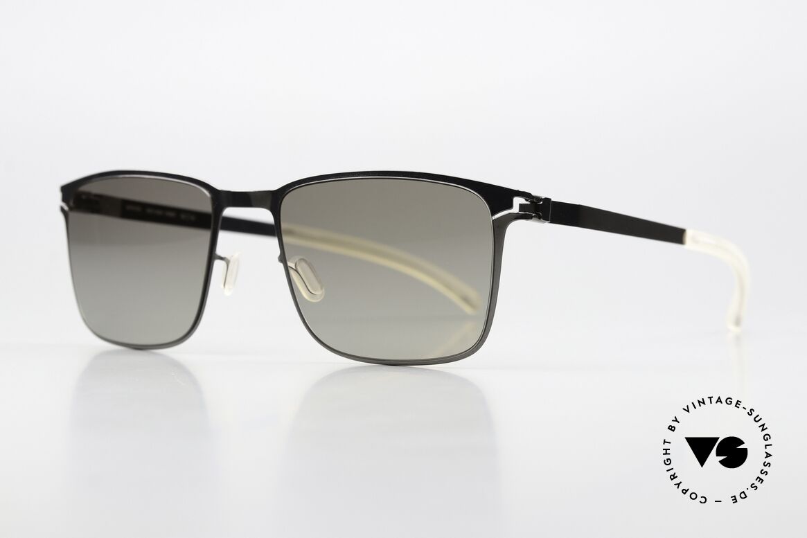 Mykita Yanir Polarisierende Sonnenbrille, "Shiny Graphite" mit polarisierenden Sonnengläsern, Passend für Herren