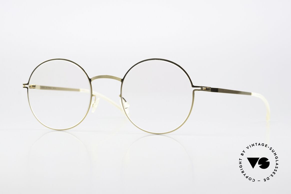Mykita Pernilla Runder Rahmen Glossy Gold, Mykita Brille, PERNILLA in Größe 49-21, color 013, Passend für Damen