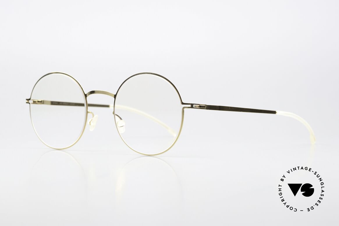 Mykita Pernilla Runder Rahmen Glossy Gold, Farbcode 013: Glossy Gold = eher eine Damenbrille, Passend für Damen