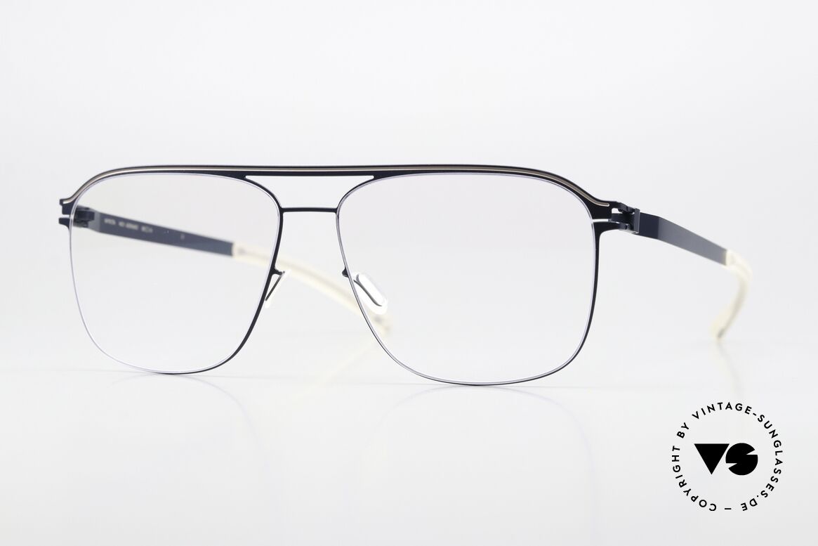 Mykita Adriano Farbcode Navy Dark Sand, eckige Metallbrille, ADRIANO, Größe 56-14, col. 466, Passend für Damen Mykita Adriano Farbcode Navy Dark Sand, eckige Metallbrille, ADRIANO, Größe 56-14, col. 466, Passend für Damen