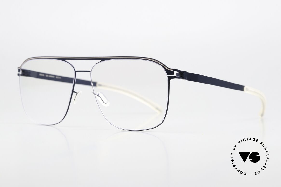 Mykita Adriano Farbcode Navy Dark Sand, color 466 = "Navy Dark Sand" with clear DEMO lenses, Passend für Damen Mykita Adriano Farbcode Navy Dark Sand, color 466 = "Navy Dark Sand" with clear DEMO lenses, Passend für Damen