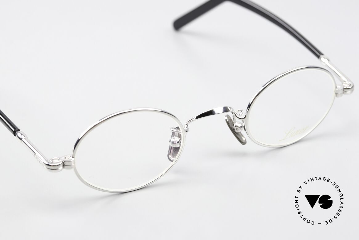Lunor VA 101 Kleine Ovale Vintage Brille, Nasenpads aus reinem Titan; in SMALL Größe 40/23, Passend für Herren und Damen