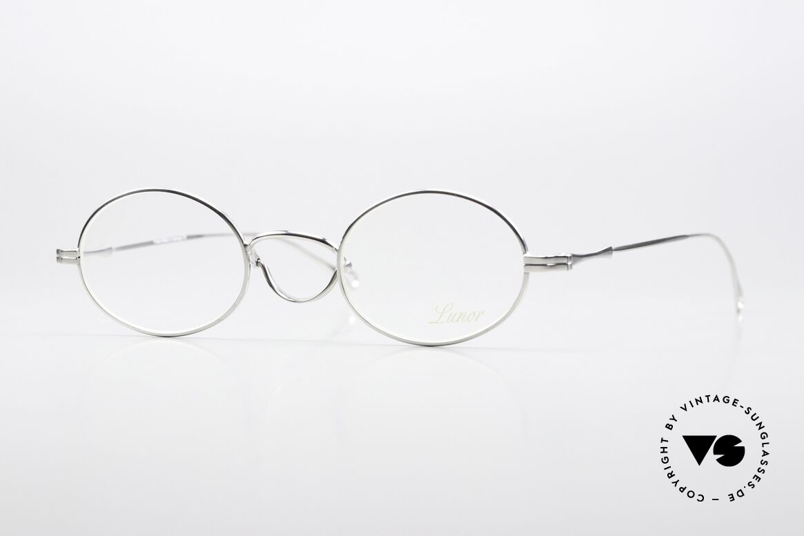 Lunor Swing 33 Oval Ovale Brille Schaukelsteg, alte LUNOR Swing 33; ovale vintage Brillenfassung, Passend für Herren und Damen