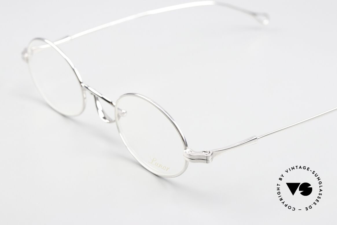 Lunor Swing 33 Oval Ovale Brille Schaukelsteg, handgefertigt in Deutschland; echte Top-Qualität, Passend für Herren und Damen
