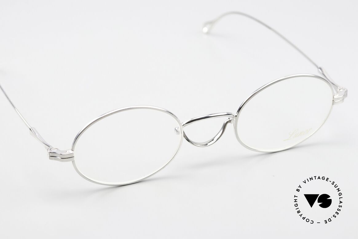 Lunor Swing 33 Oval Ovale Brille Schaukelsteg, ungetragen (wie alle unseren alten Lunor Klassiker), Passend für Herren und Damen