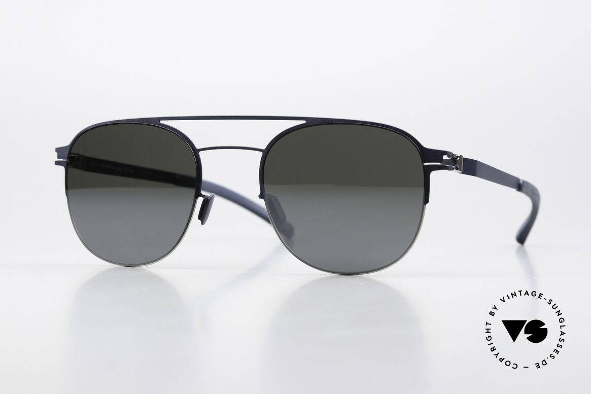 Mykita Park Silver Navy Light Silver Flash, Mykita Sonnenbrille, PARK, Größe 50/21, color 091, Passend für Herren und Damen