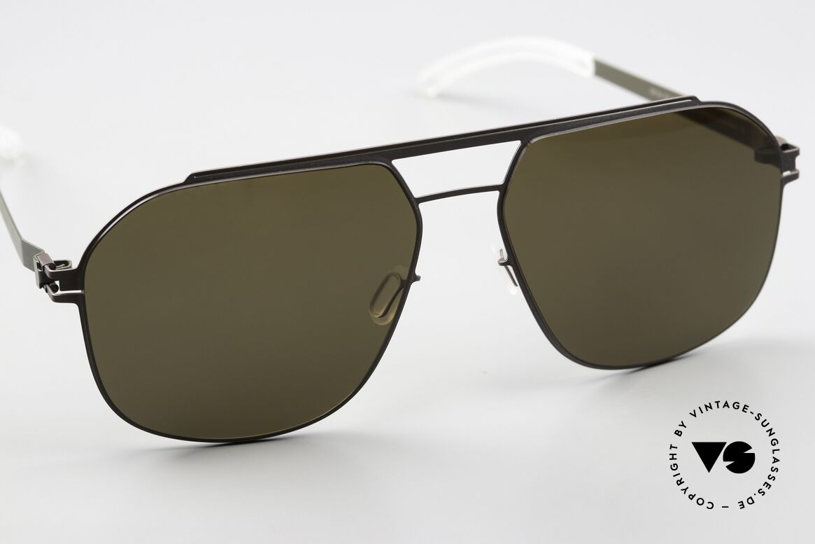 Mykita Selleck Mocca Camou Green Brown, wohlbekannte Spitzenqualität; handmade in Germany, Passend für Herren und Damen