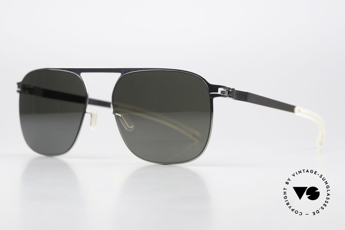 Mykita Mikko Entspiegelte Sonnengläser, col. "Shiny Silver" mit entspiegelten Sonnengläsern, Passend für Herren