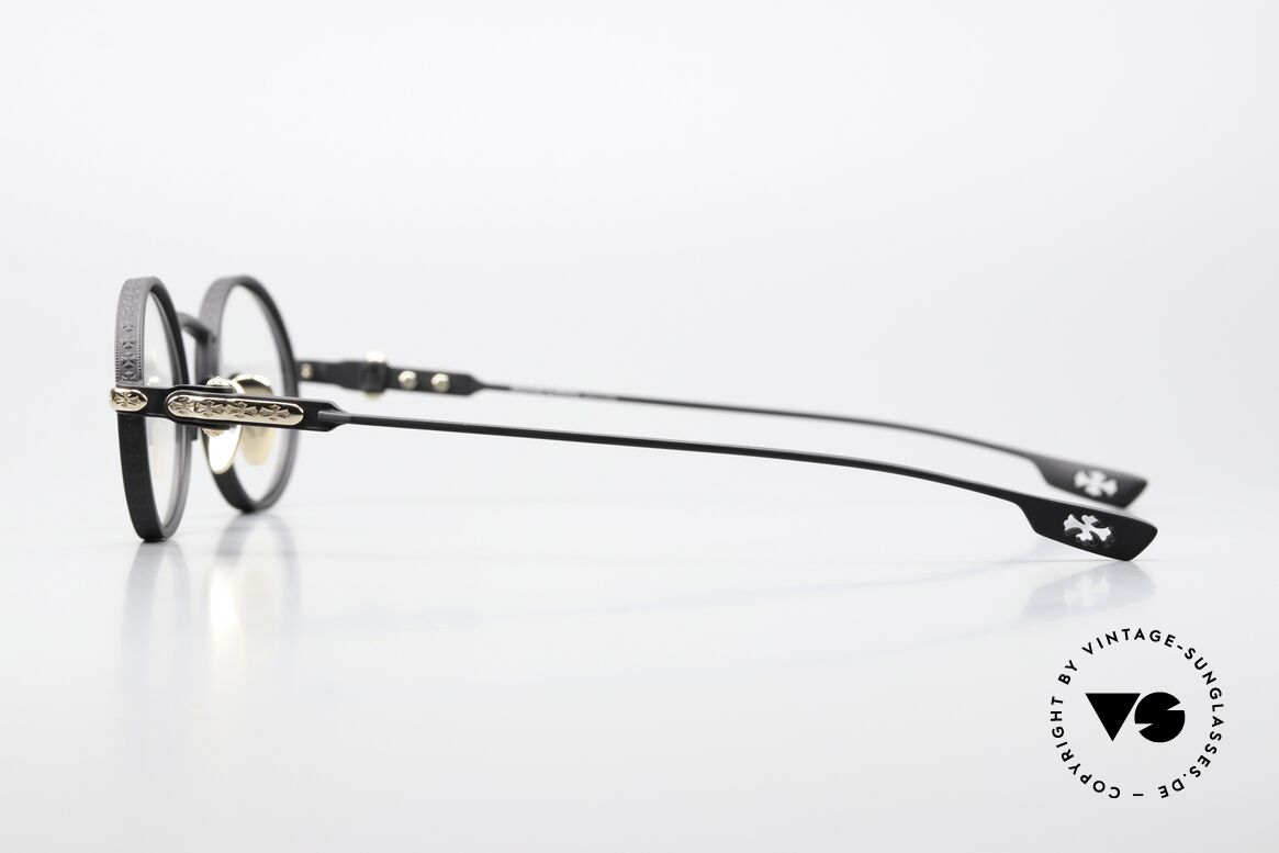 Chrome Hearts Honey Dipped Ozzy Osbourne Style Brille, color MBK-18KGP (18kt GOLD-PLATED) in Gr. 48-23, Passend für Herren und Damen