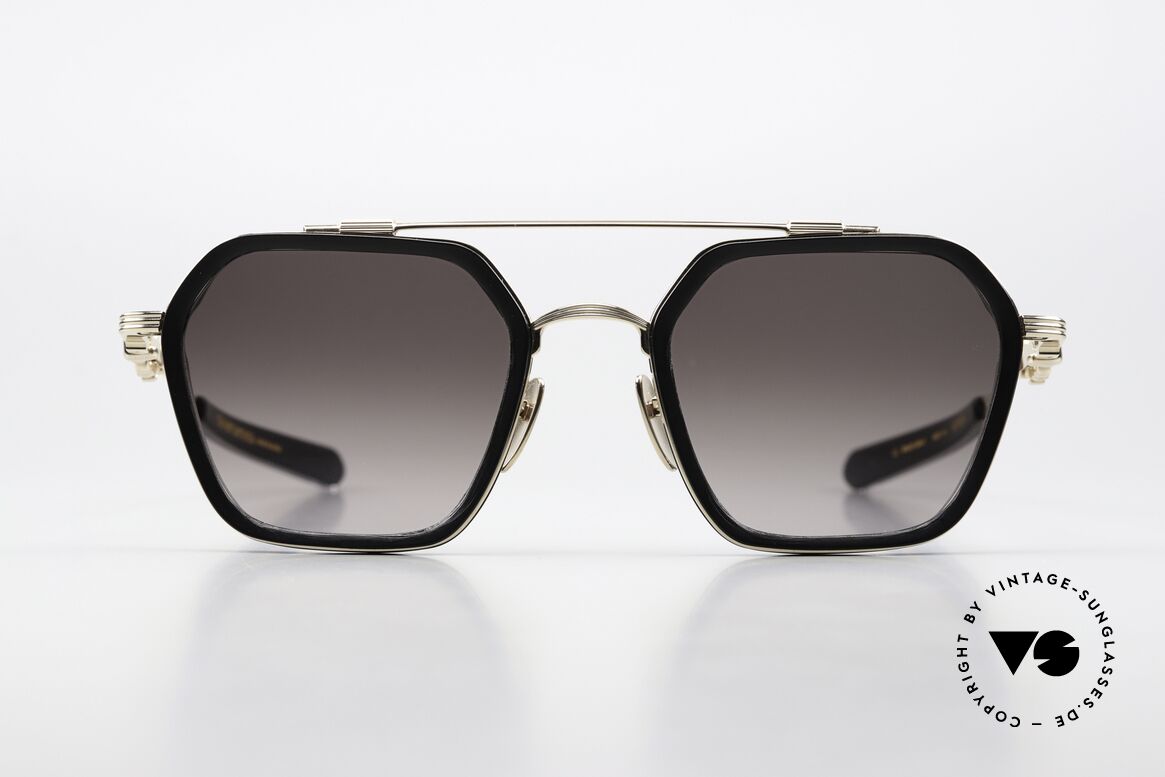 Chrome Hearts Hotation Titan Sonnenbrille Vergoldet, mattschwarz und 18kt vergoldet (MBK/GP), Passend für Herren und Damen