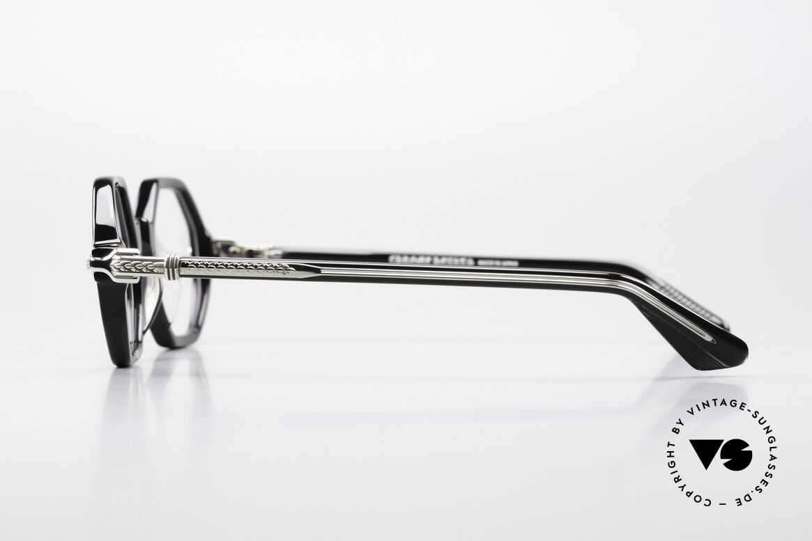 Chrome Hearts Clitco Luxusbrille Achteckig Black, orig. Chrome Hearts DEMOgläser, Gr. 46-23, Passend für Herren und Damen