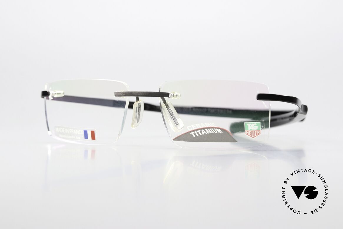 Tag Heuer 0301 Reflex Reflex Metallic Temples, Tag Heuer Brille TH 0301, color 003, Gr. 50-17, Passend für Herren