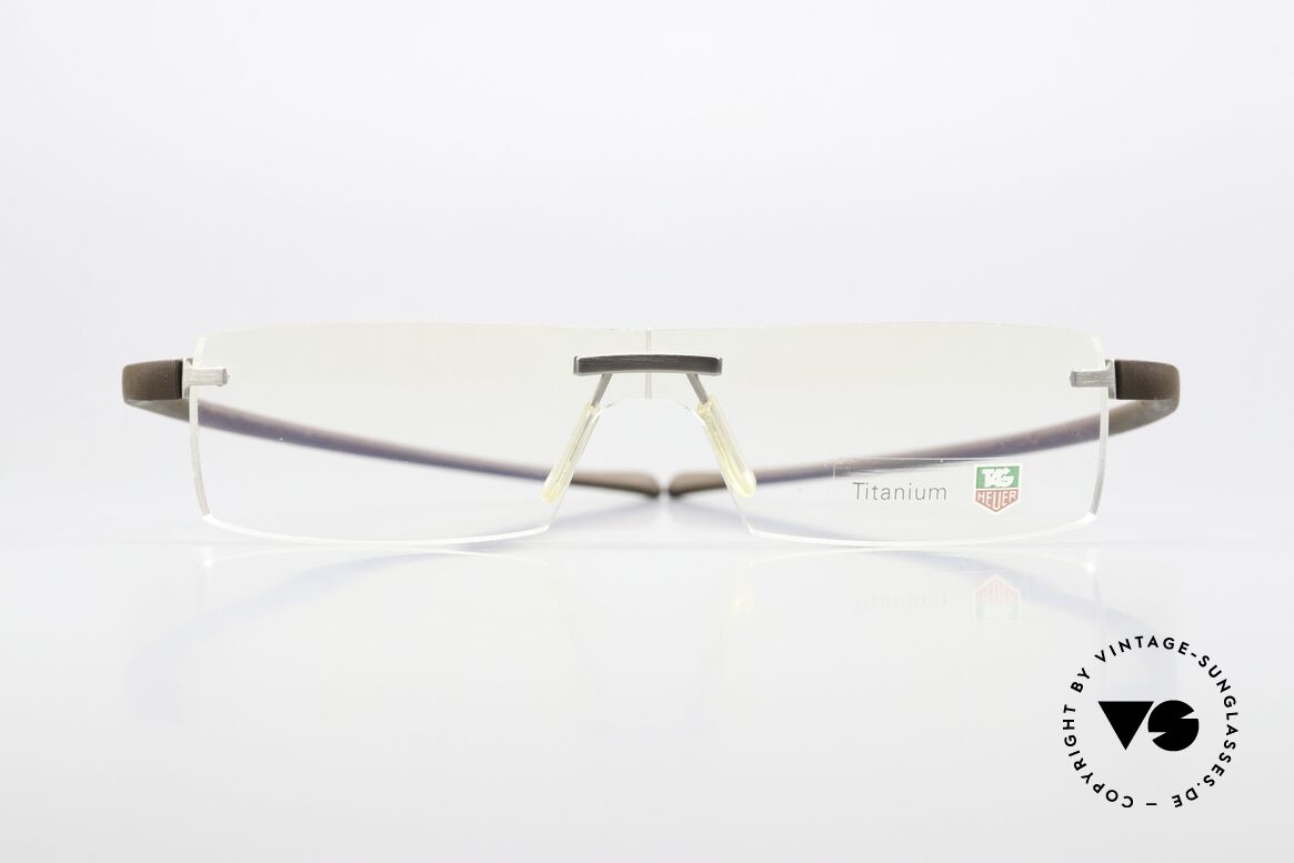 Tag Heuer 3502 Reflex Randlose Sport Luxusbrille, eine extrem sportliche Randlosbrille für Herren, Passend für Herren