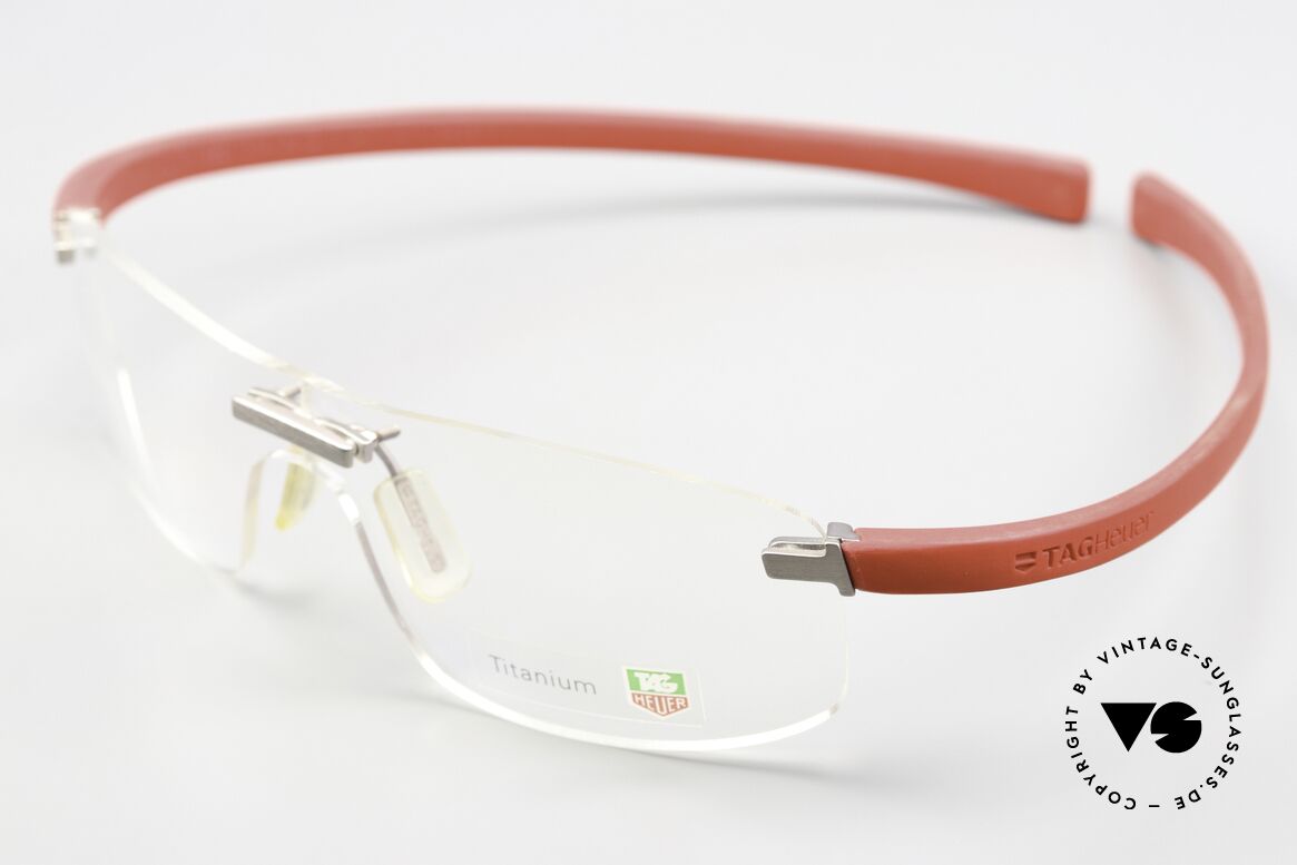Tag Heuer 3521 Reflex Randlosbrille Titan Gummi, idealer Halt (schmiegen sich dem Gesicht an), Passend für Herren