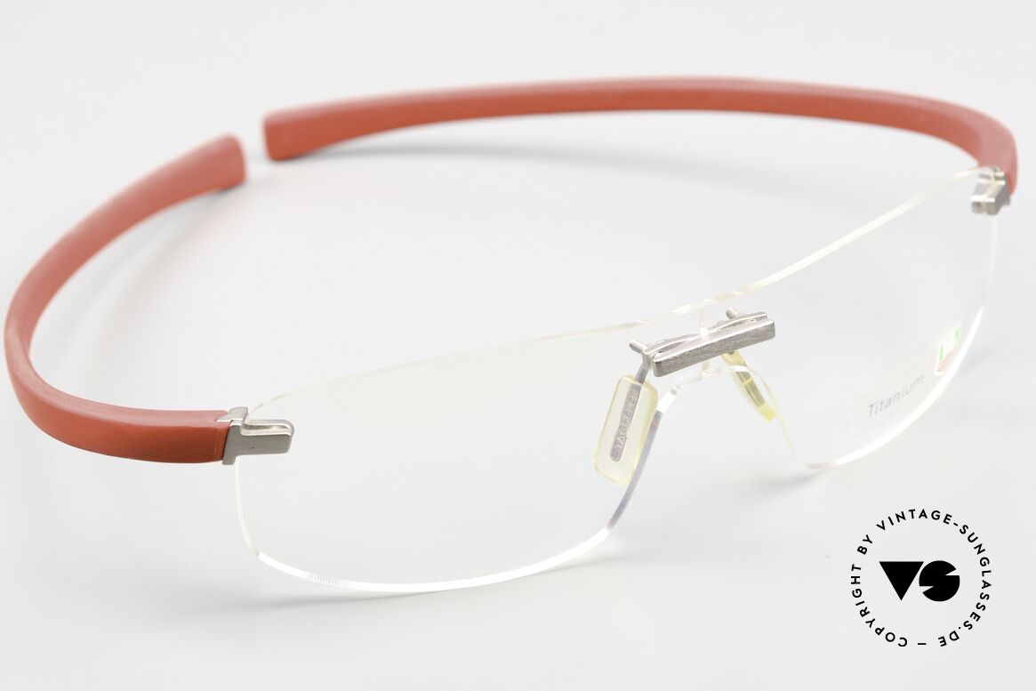 Tag Heuer 3521 Reflex Randlosbrille Titan Gummi, mit Panorama-Gläsern (wirken wie eine Scheibe), Passend für Herren