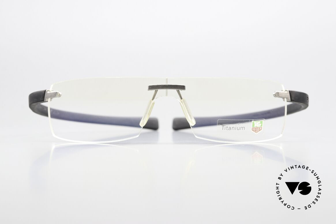 Tag Heuer 3520 Reflex Randlosbrille Made In France, eine extrem sportliche Randlosbrille für Herren, Passend für Herren