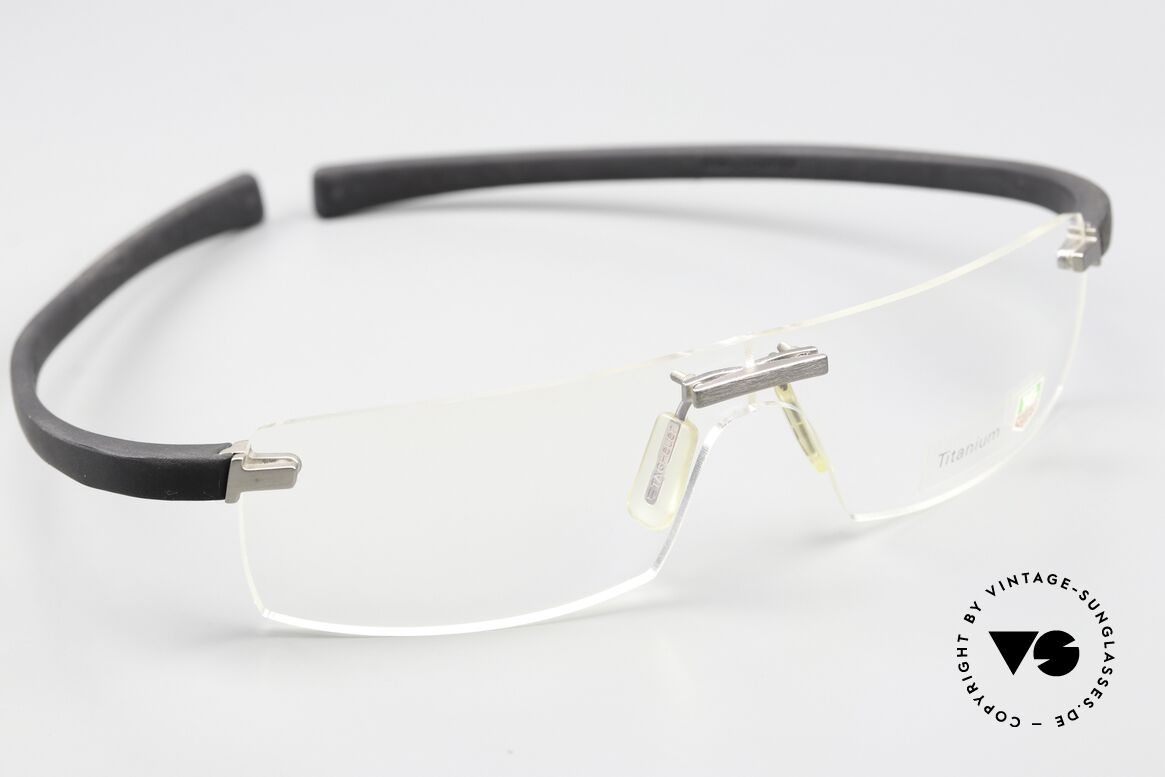 Tag Heuer 3520 Reflex Randlosbrille Made In France, mit Panorama-Gläsern (wirken wie eine Scheibe), Passend für Herren