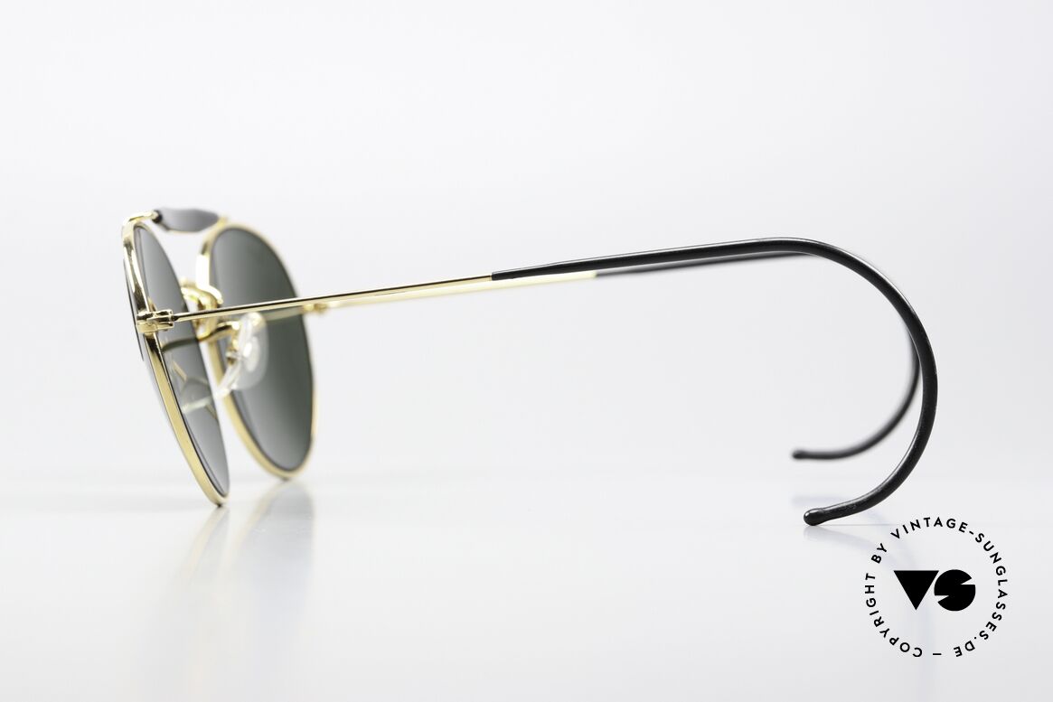 Ray Ban Outdoorsman Round Super Seltene Round Version, grüne G15-Mineralsonnengläser mit B&L Gravur, Passend für Herren und Damen